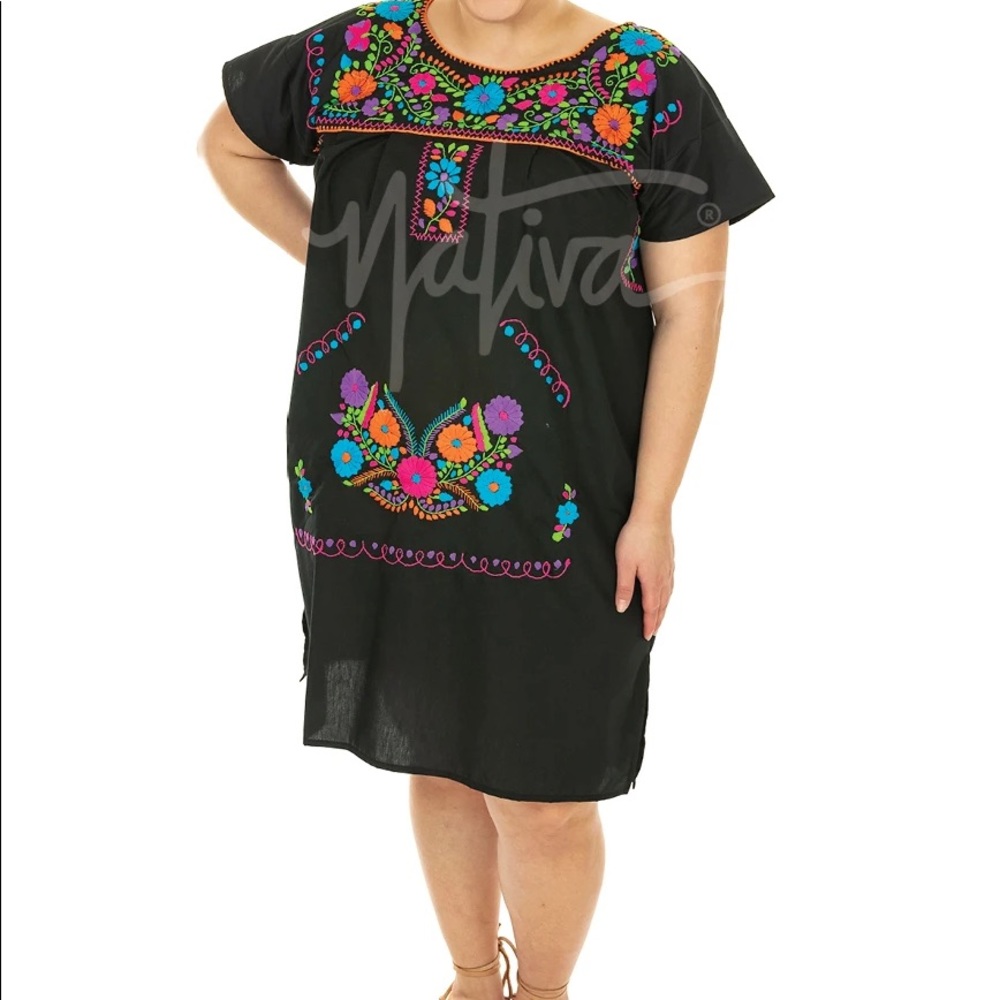 Native Mexican Embroidered Dress